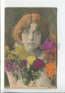 3177596 Marguerite GUYOT Dancer WINTER Flower Vintage BERGERET