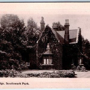 c1910s Rotherhithe, London, England Southwark Park Lodge Postcard Westbrook A76
