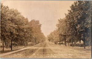 RPPC A View on South Newton Street Goodland IN c1911 Vintage Postcard N35