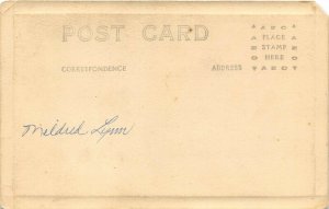 1920s RPPC Real Photo Postcard Young Girl Standing On Chair