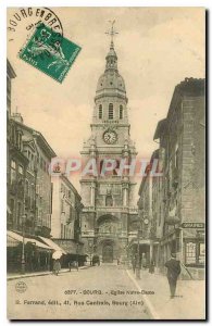 Old Postcard Bourg Eglise Notre Dame