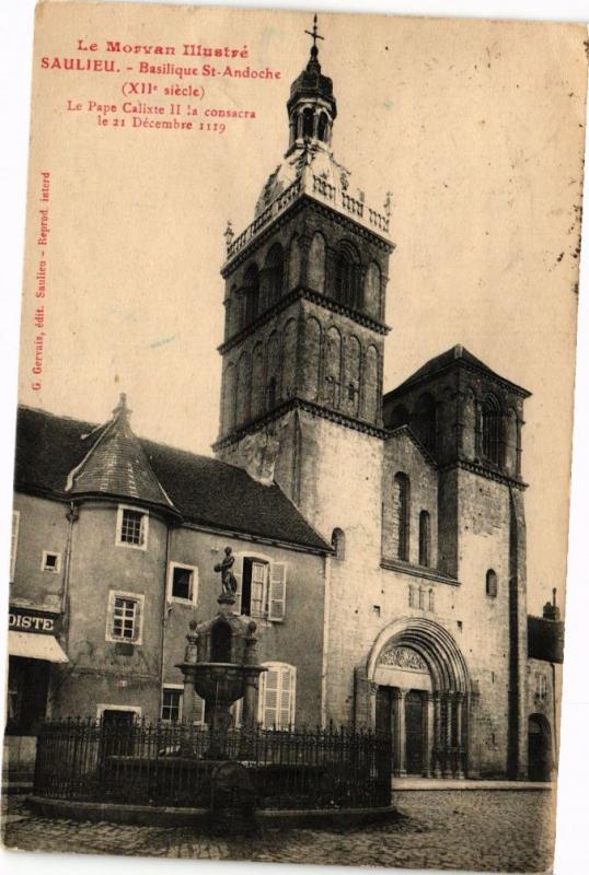 CPA SAULIEU - Basilique St-Andoche (115884)