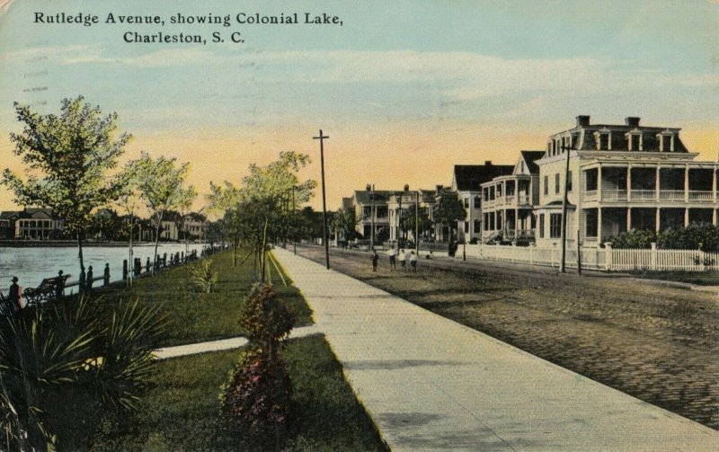 CHARLESTON , South Carolina , 1900-10s ; Rutledge Avenue