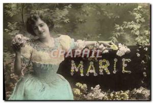 Old Postcard Marie Surname