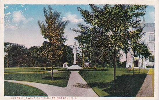 Scene Showing Sun Dial Princeton New Jersey