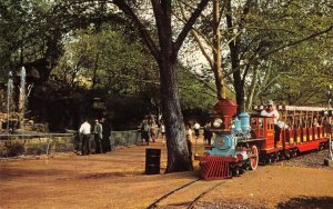 ZOO LINE RAILROAD Forest Park St Louis Miniature Railroad Train Vintage Postcard