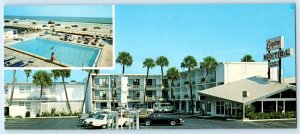 DAYTONA BEACH, Florida FL ~ Roadside ESQUIRE BEACH MOTEL 1980s~ 3½x8¼ Postcard
