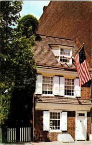 Betsy Ross House Philadelphia Pennsylvania Pa Arch Street Unp Vintage Postcard 