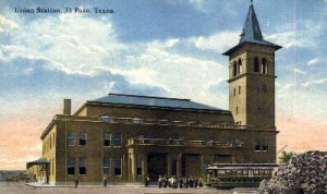 Union Station, El Paso, Texas, TX, USA Railroad Train Depot Unused close to p...