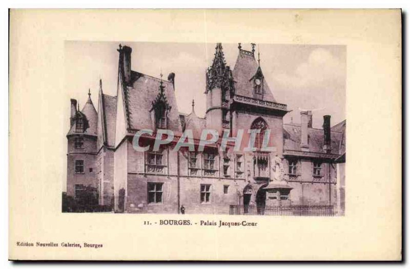 Old Postcard Bourges Palais Jacques Coeur