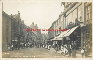 England, Staffordshire, Uttoxeter, RPPC, High Street, Business Section, McCann