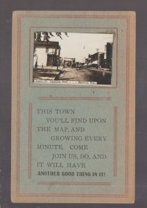 Mauston WISCONSIN RPPC 1915 MAIN STREET STORES nr Tomah New Lisbon Dells WI KB