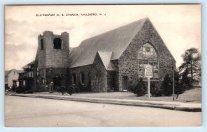 PAULSBORO, NJ New Jersey ~ BILLINGSPORT M. E. Church c1940s Mayrose Co. Postcard
