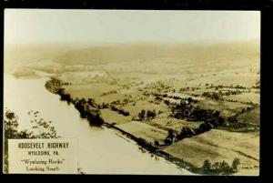 PA, Wyalusing, Pennsylvania, RPPC, Roosevelt Highway