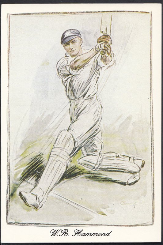 Sports Postcard - Cricket - Walter Hammond, Gloucestershire & England A8297