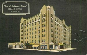 Beals Leland Hotel roadside Richmond Indiana 1930s Postcard 9009