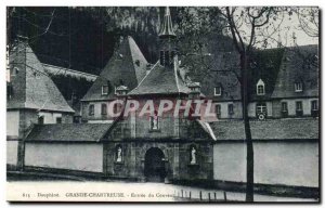 Old Postcard Dauphine Grande Chartreuse monastery Entree