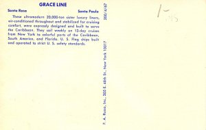 Grace Line - SS Santa Rosa & SS Santa Paula