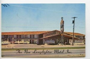 Sante Fe NM Lamplighter Motel 2405 Cerrillos Road Van Old Cars Postcard