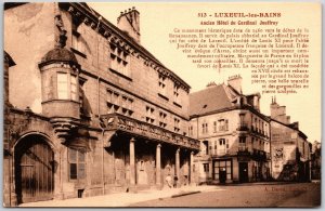 Luxeuil-Les-Bains Ancien Hotel Du Cardinal Jouffroy France Postcard