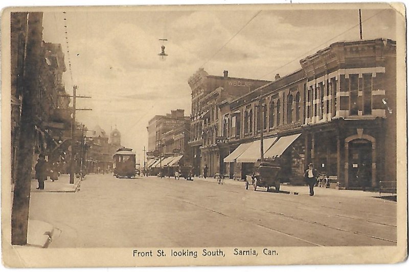 Front Street Looking South Sarnia Ontario Canada