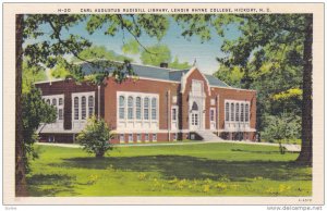 Carl Augustus Rudisill Library, Lendir Rhyne College, Hickory, North Carolina...