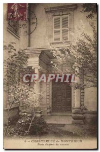 Old Postcard Montrieux Chartreuse monastery entrance door