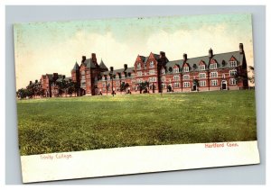 Vintage 1900's Postcard Panoramic Trinity College Campus Hartford Connecticut