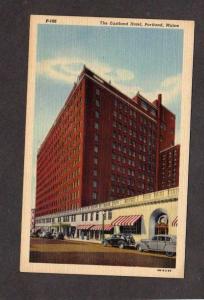 ME Eastland Hotel Portland Maine Postcard Linen PC Carte Postale