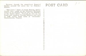 Boxwood Garden Entrance Ash Lawn Home James Monroe Postcard VTG UNP Vintage 