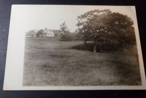 VINTAGE REAL PHOTO POSTCARD UNUSED - HOUSE WITH PROPERTY - UNKNOWN LOCATION