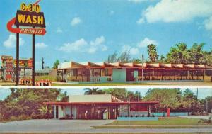 St Petersburg FL Pronto Car Wash Duo View Postcard