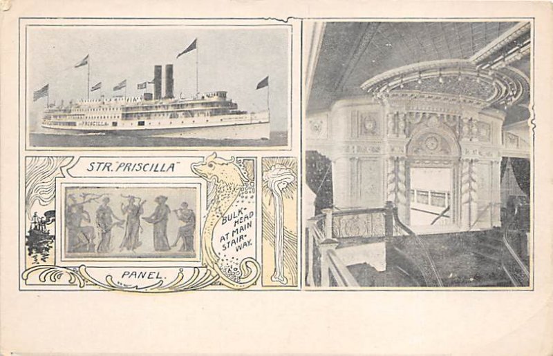 STR Priscilla River Steamship Ferry Boat Ship 