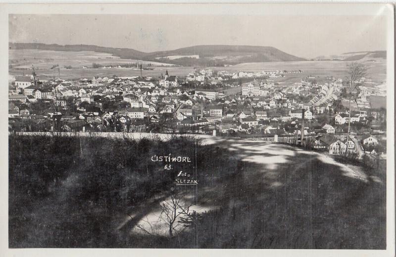 CZECH REPUBLIC USTI NAD DORLICI FOTO SLEZAK 1935 PANORAMA