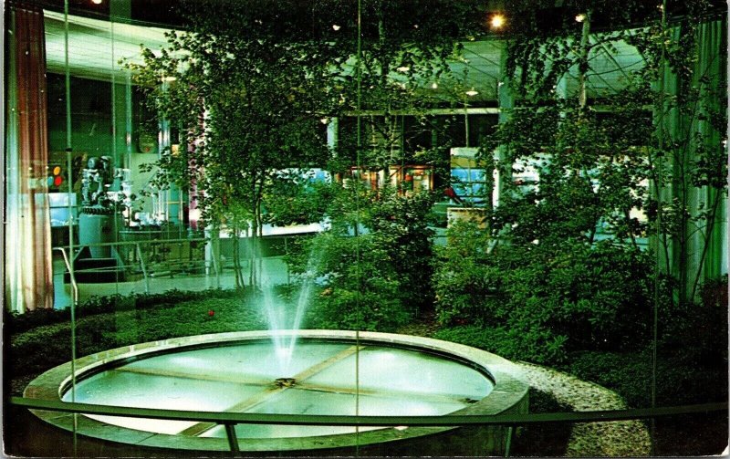 Corning Glass Center New York Indoor Outdoor Garden Hall Science Postcard VTG  