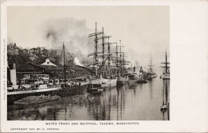 Tacoma WA Water Front and Shipping Boats Washington Unused Charlton Postcard E80