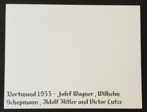 GERMAN EMPIRE THIRD REICH POSTCARD - ADOLF HITLER DORTMUND 1933
