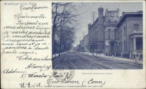 New Haven CT Sheffield Scientific School Yale c1900 Private Mailing Card