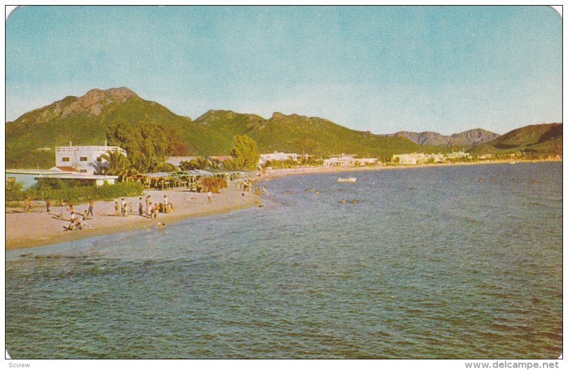 Swimming at the Beach, Guaymas, Sonora, Mexico, 40-60´s