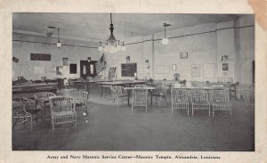 J76/ Alexandria Louisiana Postcard c1940 Interior Masonic Temple  354
