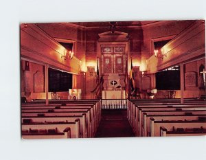 Postcard Interior Of Gloria (Old Swede's) Dei Church, Philadelphia, Pennsylvania