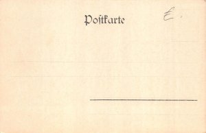 A691 Germany Gruss aus Duesseldorf Kunstakademie Academy vintage postcard