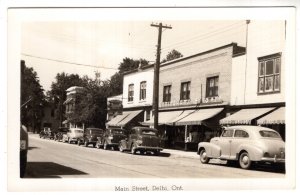 Real Photo, Main Street, Delhi,  5c to a $1.00 Store, Ontario,