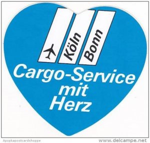 HERZ CARGO SERVICE VINTAGE LUGGAGE LABEL