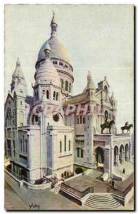 Paris Old Postcard Set the Sacre Coeur basilica