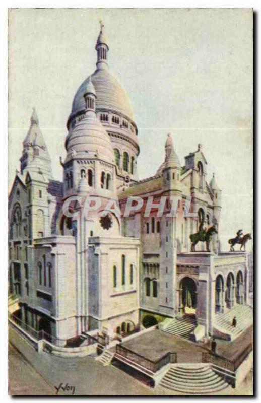Paris Old Postcard Set the Sacre Coeur basilica