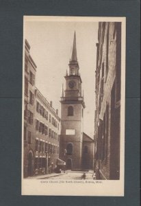 Ca 1903 Post Card Boston Ma Old North Church Now Christ Church UDB Embossed