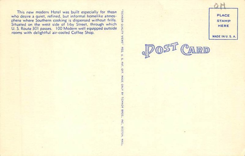 Colonial Hotel Florence, South Carolina