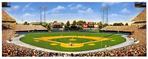 Baltimore, MD, USA Memorial Stadium, long card 8 .5 in x 3.5 non postcard bac...