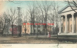 MI, Ann Arbor, Michigan, Division Street, Saint Andrews Church, Albertype